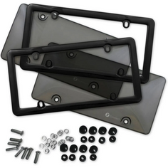 Zone Tech® Clear Smoked License Plate Cover and Frame product